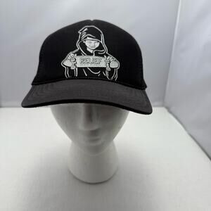 Relief Skate Supply Panama City FL Shop Hat Black White Snapback Mesh Trucker